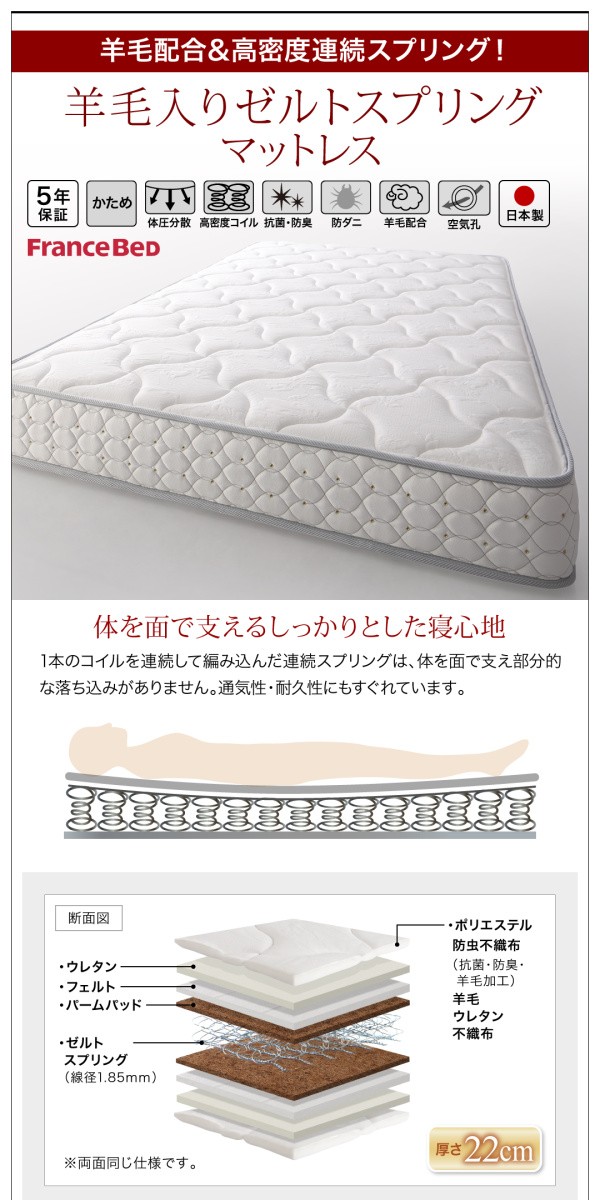 ベッド 将来分割して使える大型モ... : 寝具・ベッド・マットレス ダブル 通販大特価