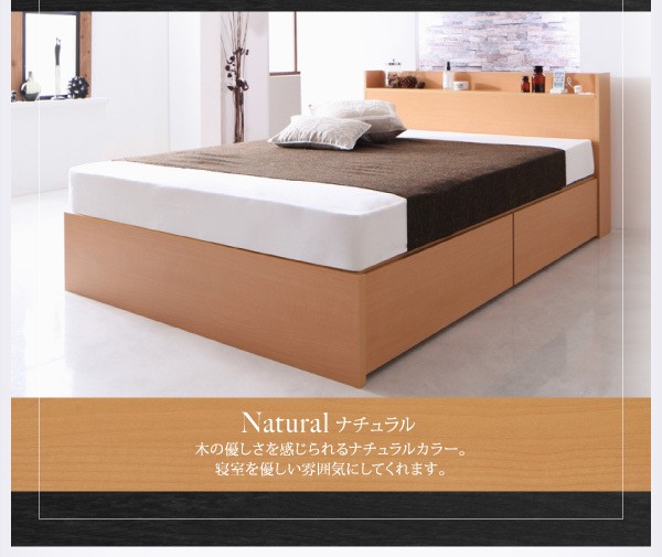 ベッド 棚コンセント付き... : 寝具・ベッド・マットレス シングル 国産 新品超歓迎