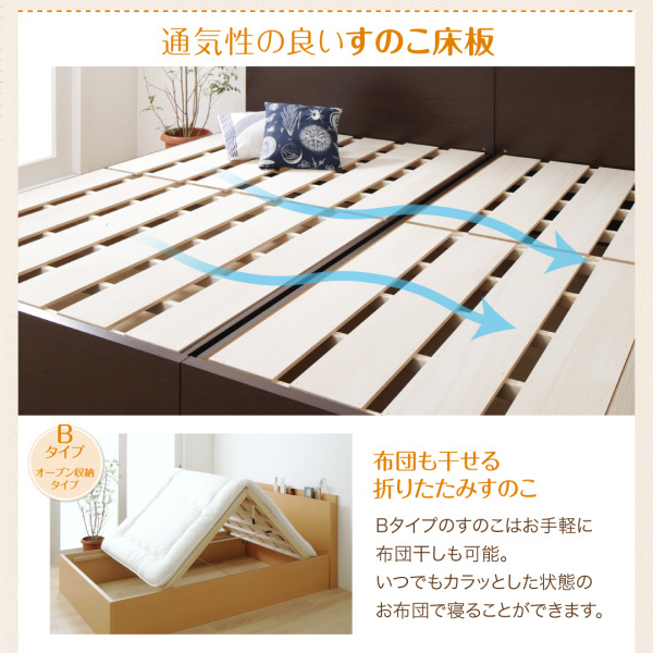 ベッド 壁付けできる国産ファ... : 寝具・ベッド・マットレス セミダブル NEW新品