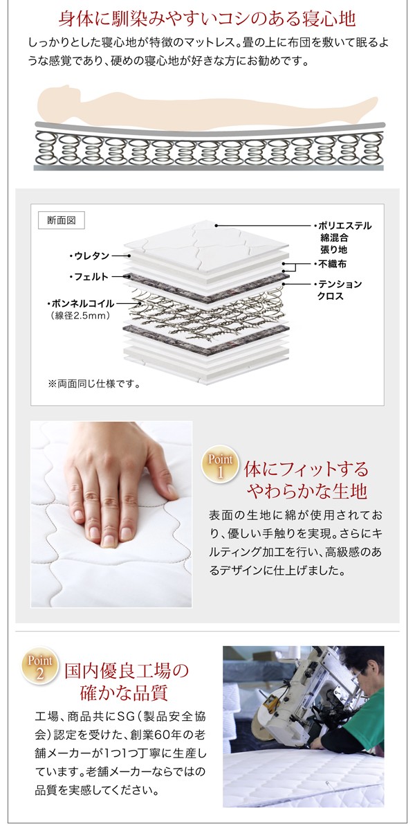 即納高品質 ベッド 国産 コンセ... : 寝具・ベッド・マットレス ダブル ロータイプ 低価限定品