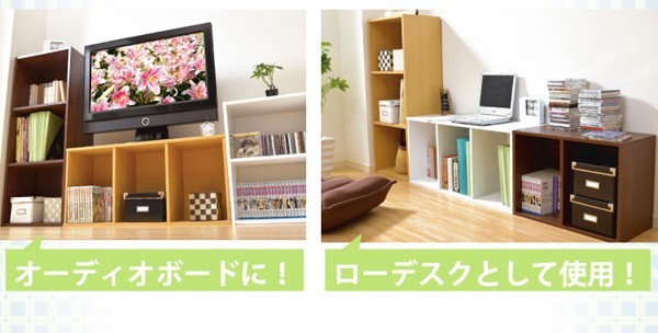 カラーボックスシリーズ【kara-baco2】2段