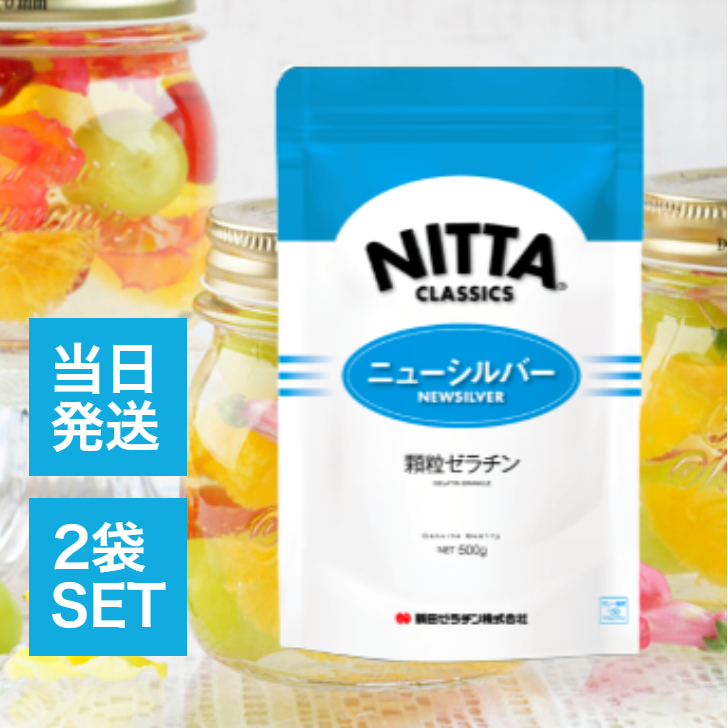 ゼラチンシルバーセッション作品集　限定セット 新田ゼラチン ニューシルバー 500g 2袋セット 顆粒 ゼラチン ゼリー