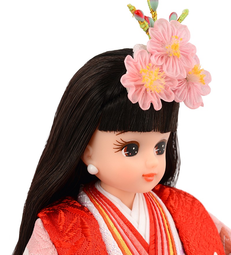 久月 雛人形 リカちゃん ひな人形 ケース飾り 親王飾り シリアル入