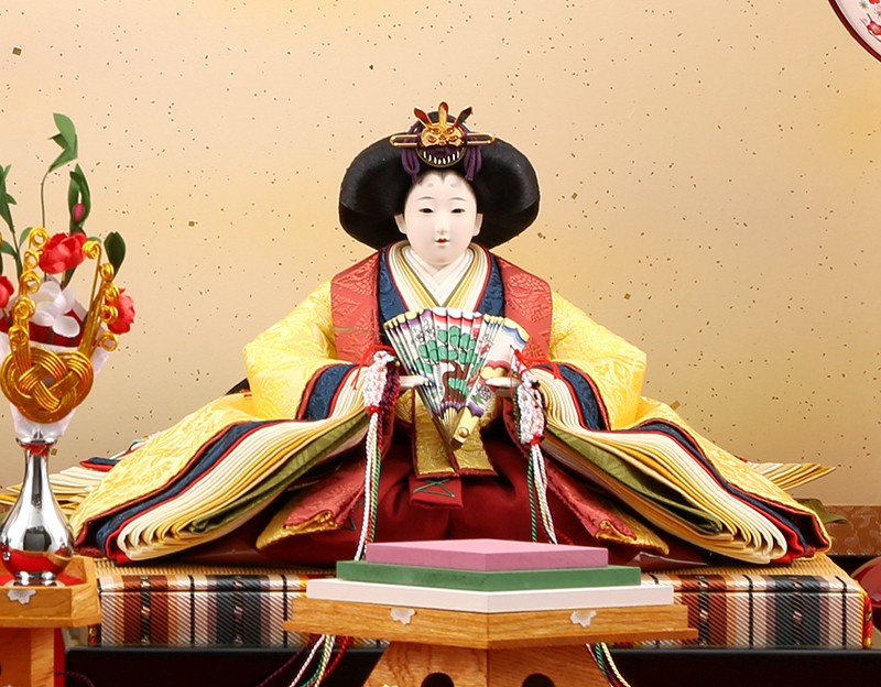 久月 雛人形 ひな人形 雛 平飾り 親王飾り 節句人形工芸士 清水久遊作