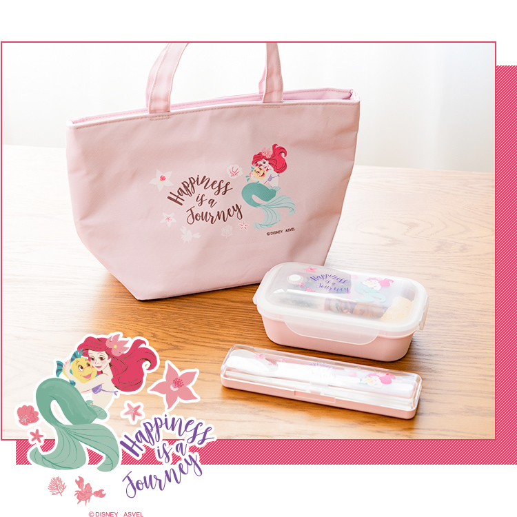 洗える ランチバッグ 6L LM25 アスベル Disney ディズニー リトルマーメイド アリエル 保温保冷 女子 レジャー おしゃれ マチ広め 手洗いOK 大容量 |  | 03