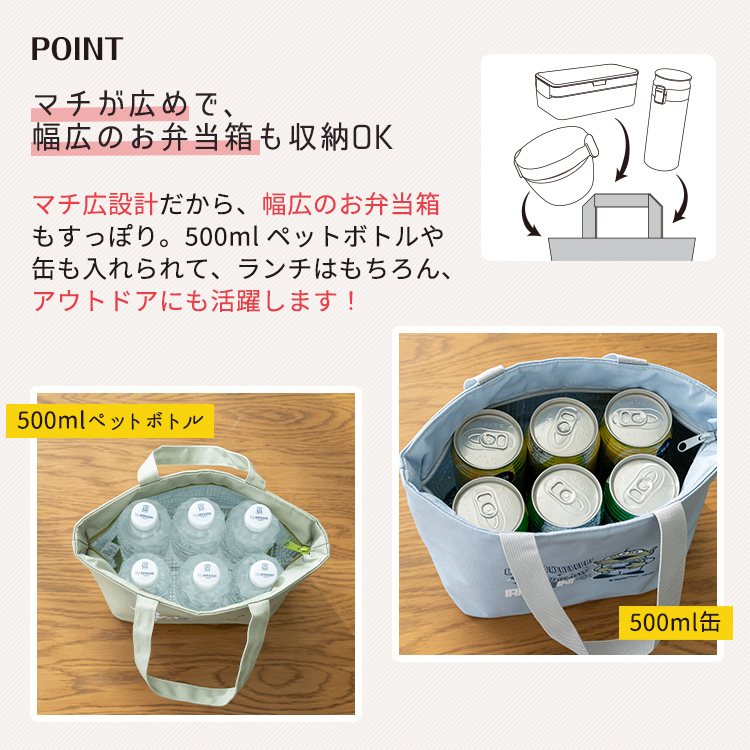 洗える ランチバッグ 6L LM25 アスベル Disney ディズニー リトルマーメイド アリエル 保温保冷 女子 レジャー おしゃれ マチ広め 手洗いOK 大容量 |  | 02