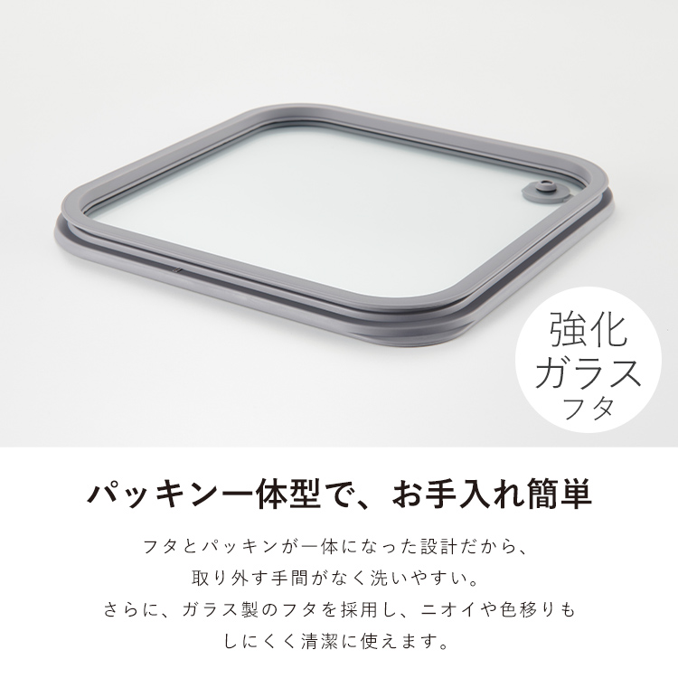 ガラス 保存容器 長角型 MGS 1100 ア...の詳細画像3