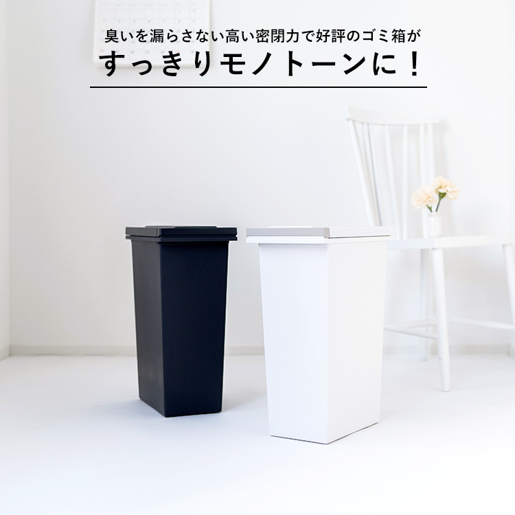 ゴミ箱 おしゃれ キッチン 臭わない 密閉 プッシュ スリム 20リットル アスベル 分別 20L 20l 大容量 蓋付き 資源ゴミ ごみ箱 関連画像2