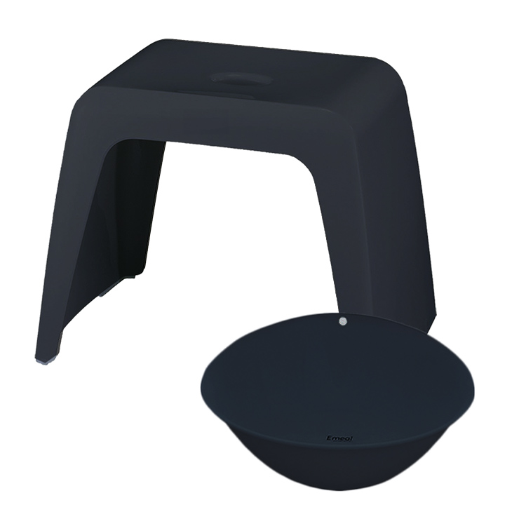 風呂椅子 おしゃれ リアロ 30cm 湯桶 セット アスベル ASVEL LIALO バスチェア 風呂いす お風呂 イス 椅子 コの字 抗菌 高め 洗いやすい カビにくい | アスベル | 02