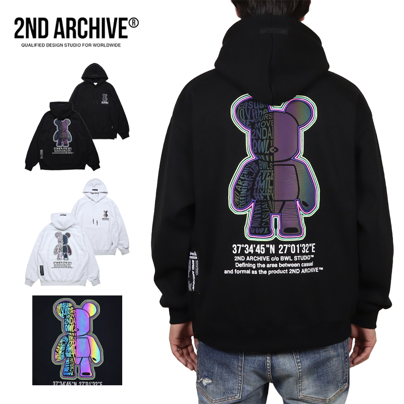 【並行輸入品】セカンドアーカイブ プルオーバーパーカー 2ND ARCHIVE フーディ トップス メンズ レディース ブランド 大きいサイズ おしゃれ |  | 01