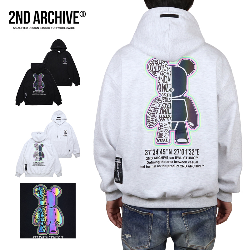 【並行輸入品】セカンドアーカイブ プルオーバーパーカー 2ND ARCHIVE フーディ トップス メンズ レディース ブランド 大きいサイズ おしゃれ |  | 02