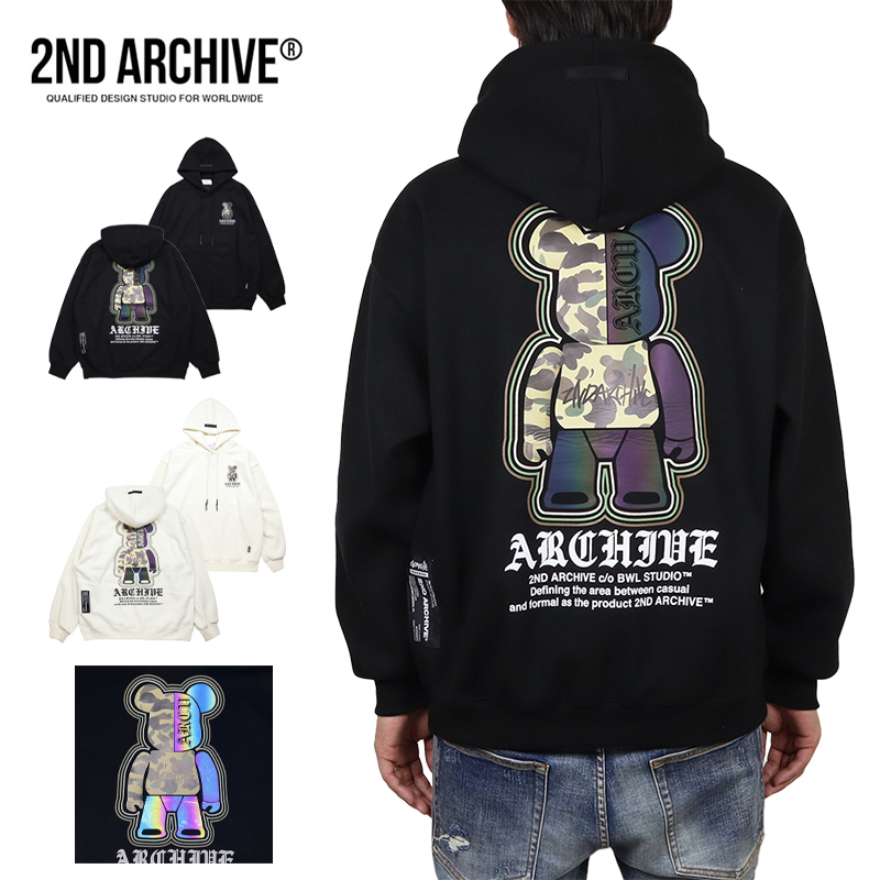 【並行輸入品】セカンドアーカイブ プルオーバーパーカー 2ND ARCHIVE フーディ トップス メンズ レディース ブランド 大きいサイズ おしゃれ |  | 01