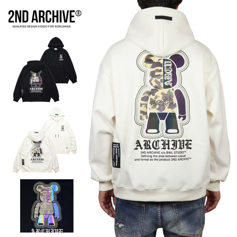 【並行輸入品】セカンドアーカイブ プルオーバーパーカー 2ND ARCHIVE フーディ トップス メンズ レディース ブランド 大きいサイズ おしゃれ |  | 02