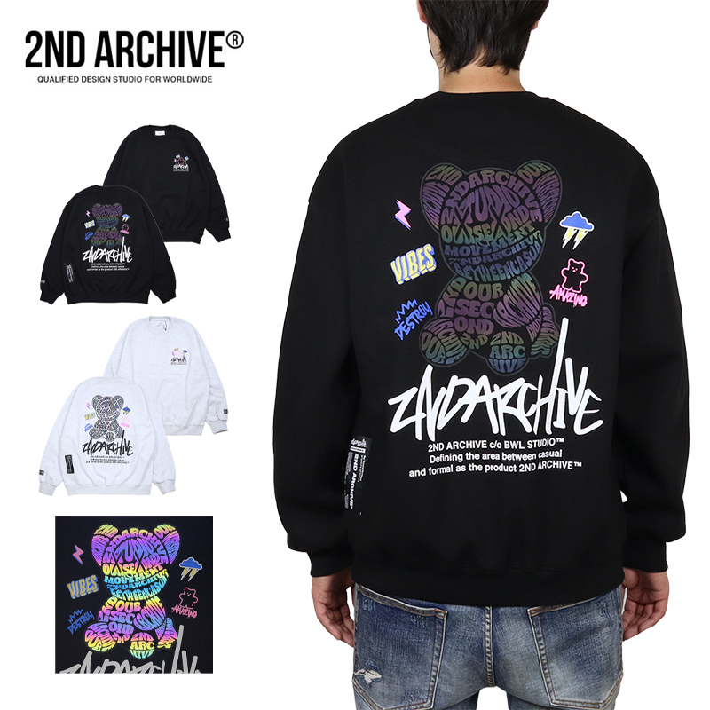 【並行輸入品】セカンドアーカイブ トレーナー 2ND ARCHIVE スウェット トップス メンズ レディース ブランド 大きいサイズ おしゃれ |  | 01