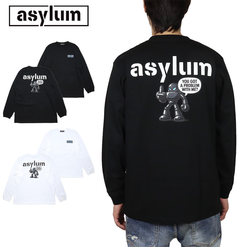 アサイラム Tシャツ ASYLUM 当店オリジナルアイテム ロンT 長袖 メンズ レディース ブランド 大きいサイズ |  | 01