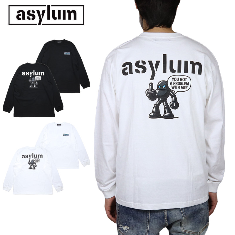 アサイラム Tシャツ ASYLUM 当店オリジナルアイテム ロンT 長袖 メンズ レディース ブランド 大きいサイズ |  | 02