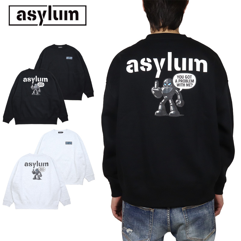 アサイラム トレーナー ASYLUM 当店オリジナルアイテム スウェット メンズ レディース ブランド 大きいサイズ |  | 01