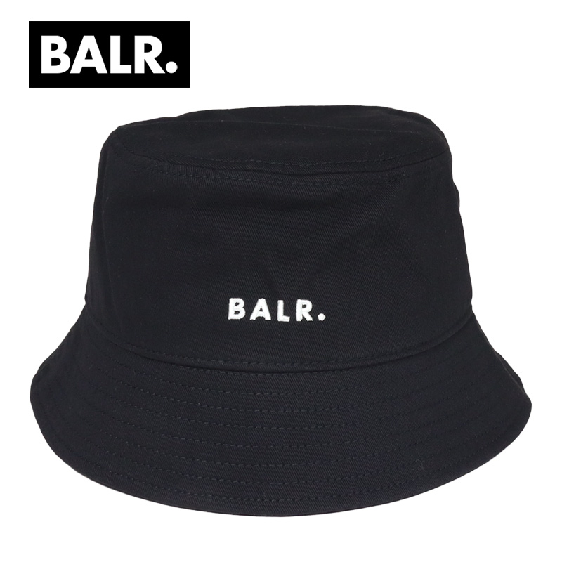 BALR.⭐️バケットハット バケハ メンズ 黒 紫外線予防 お洒落 シンプル BALR.⭐️バケットハット バケハ メンズ 黒 紫外線予防 お洒落