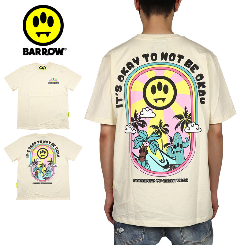 セール特価 バロー Tシャツ BARROW バロウ 半袖Tシャツ メンズ