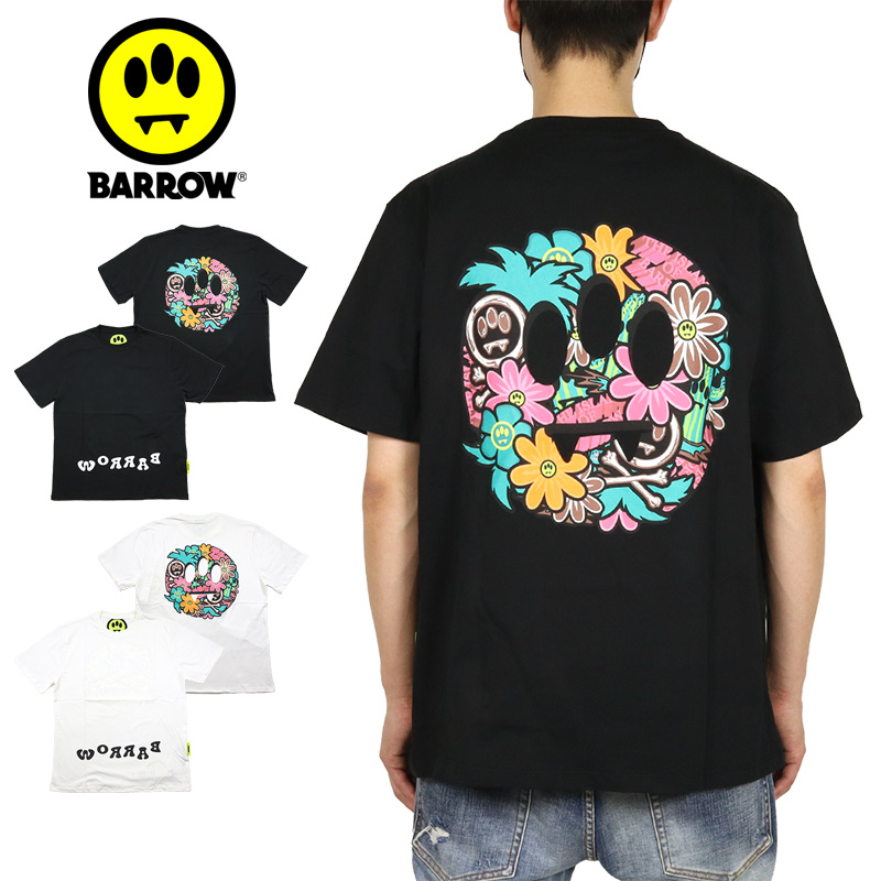 バロー Tシャツ BARROW バロウ 半袖 プリント メンズ レディース ブランド 大きいサイズ 綿100% おしゃれ 人気 035