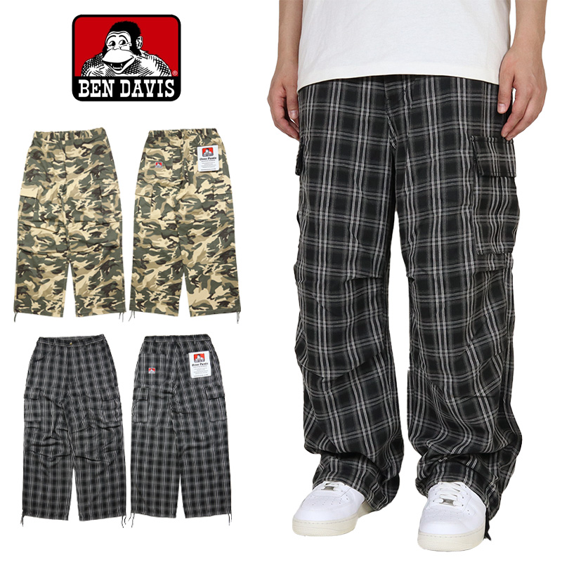 BEN DAVIS（ベンデイビス） カーゴパンツ ワークパンツ ワイド 迷彩