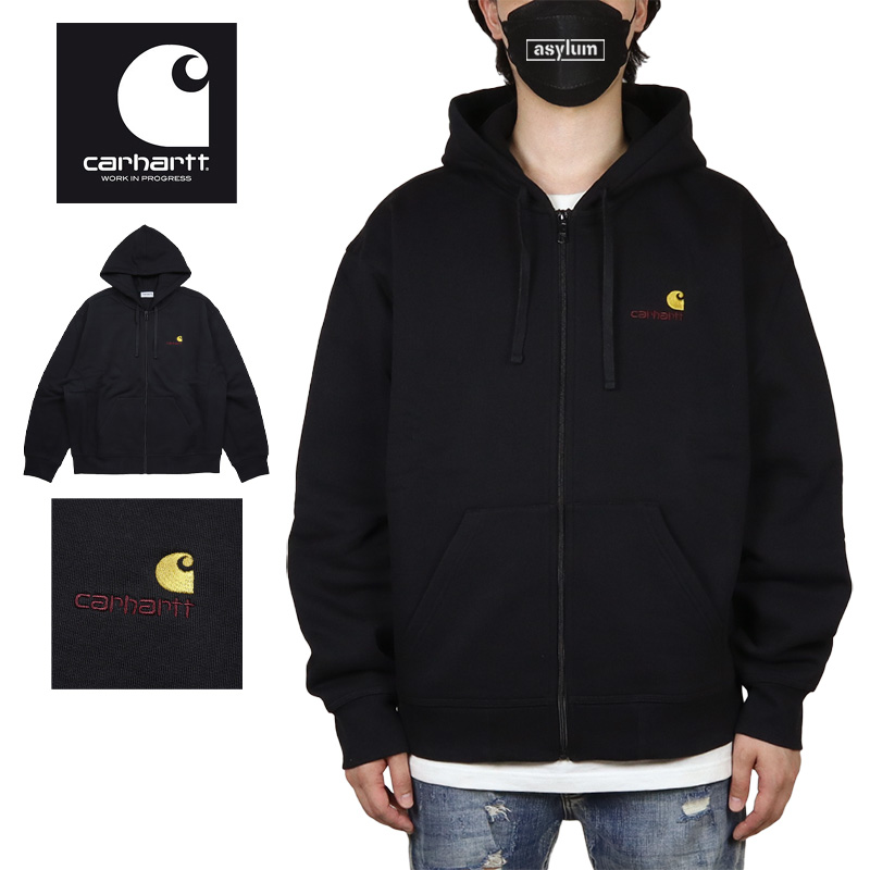 carhartt ジップパーカー L 黒 Carhartt WIP カーハート ジップアップパーカー ジップパーカー