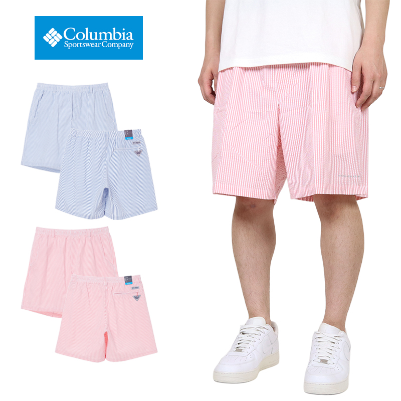 Columbia KITH ストライプショートパンツ Lサイズ Columbia（コロンビア） 水着 スイムショーツ ショートパンツ メンズ