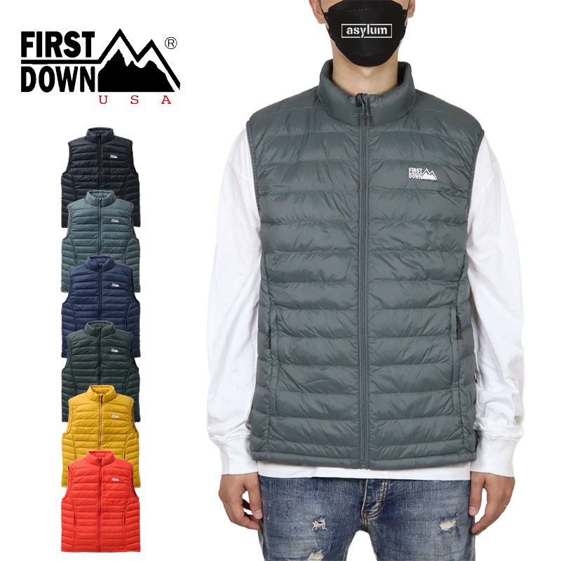 ファーストダウン ダウンベスト FIRST DOWN ジャケット アウター メンズ レディース アウトドア ブランド 大きいサイズ 黒 | FIRST DOWN | 02