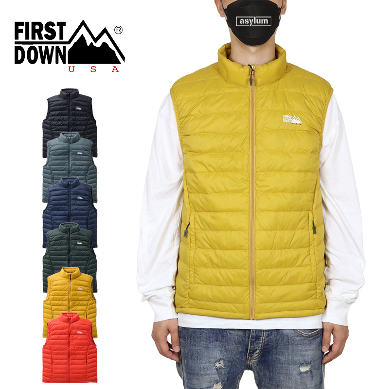 ファーストダウン ダウンベスト FIRST DOWN ジャケット アウター メンズ レディース アウトドア ブランド 大きいサイズ 黒 | FIRST DOWN | 05