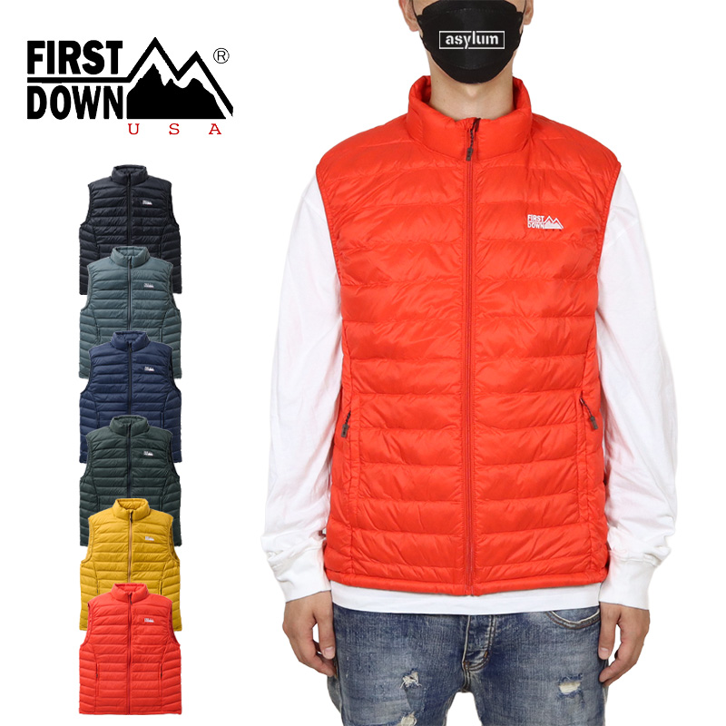 ファーストダウン ダウンベスト FIRST DOWN ジャケット アウター メンズ レディース アウトドア ブランド 大きいサイズ 黒 | FIRST DOWN | 06
