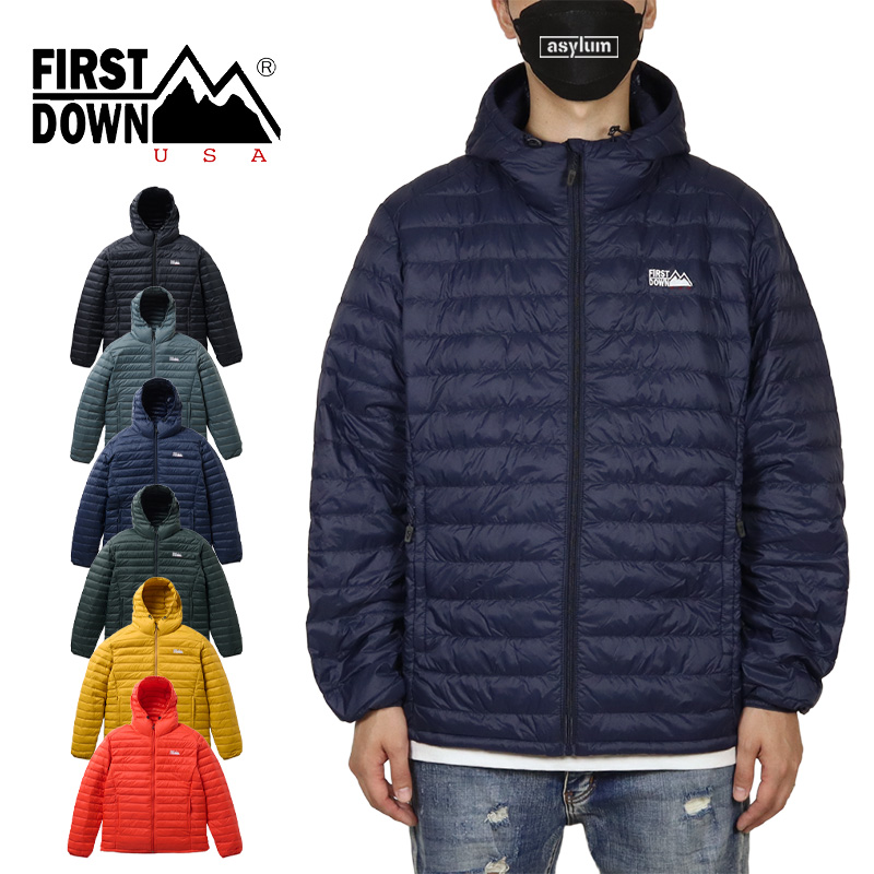 ファーストダウン ダウンジャケット FIRST DOWN アウター フード付き メンズ レディース アウトドア ブランド 大きいサイズ 黒 | FIRST DOWN | 03
