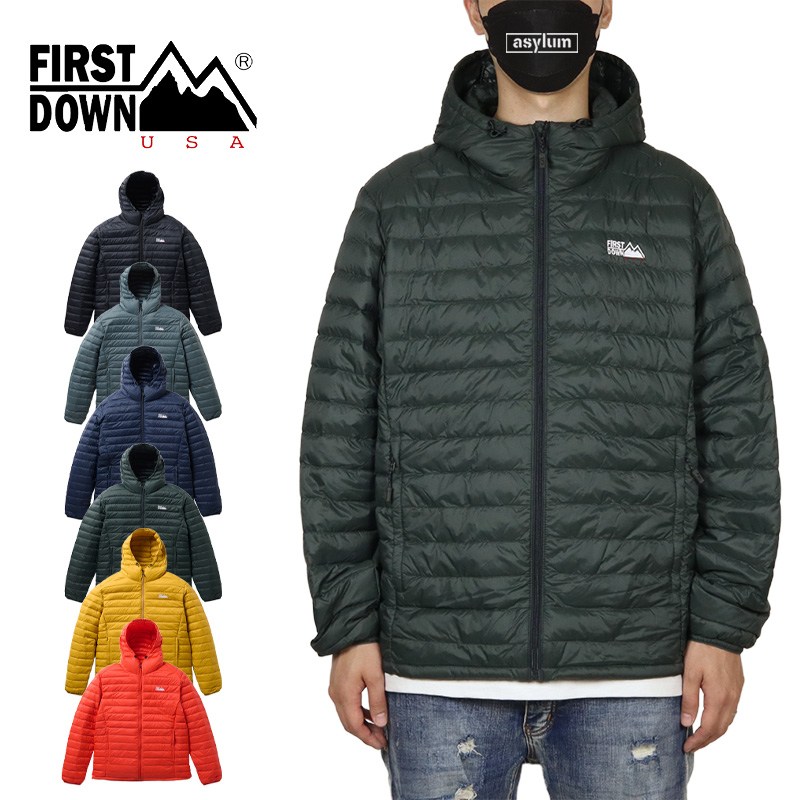 ファーストダウン ダウンジャケット FIRST DOWN アウター フード付き メンズ レディース アウトドア ブランド 大きいサイズ 黒 | FIRST DOWN | 04