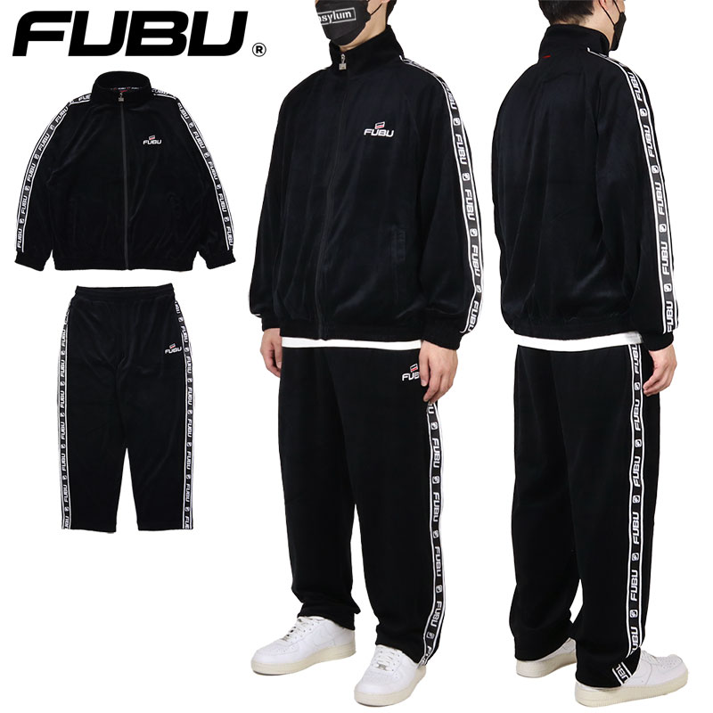 FUBU セットアップ フブ ベロアジャケット ベロアパンツ ジャージ 上下 メンズ レディース ブランド 大きいサイズ おしゃれ 黒 ストリート :  fubu24aw005 : ASYLUM - 通販 - Yahoo!ショッピング