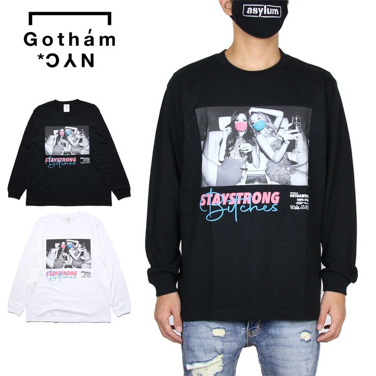 ゴッサム NYC ロンT GOTHAM NYC Tシャツ 長袖Tシャツ メンズ レディース ブランド 大きいサイズ おしゃれ 人気  STAYSTRONG-LTS GN712