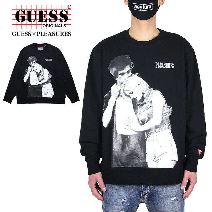 新作からsaleアイテム等お得な商品満載 プレジャーズ 春 スウェット Guess トレーナー ゲス コラボ Xl L M 大きいサイズ ブランド レディース メンズ トレーナー スウェット Vitriumcapital Com