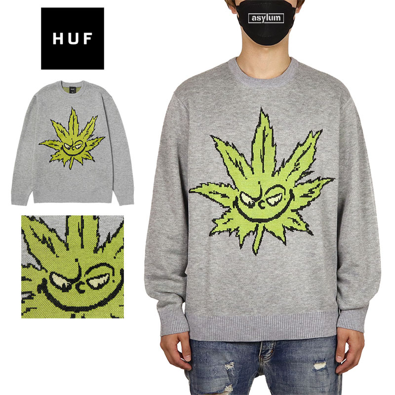 HUF（ハフ） ニット セーター クルーネック トップス メンズ 