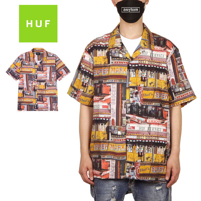 HUF 半袖シャツ ハフ リゾートシャツ メンズ レディース ブランド 大きいサイズ レーヨン