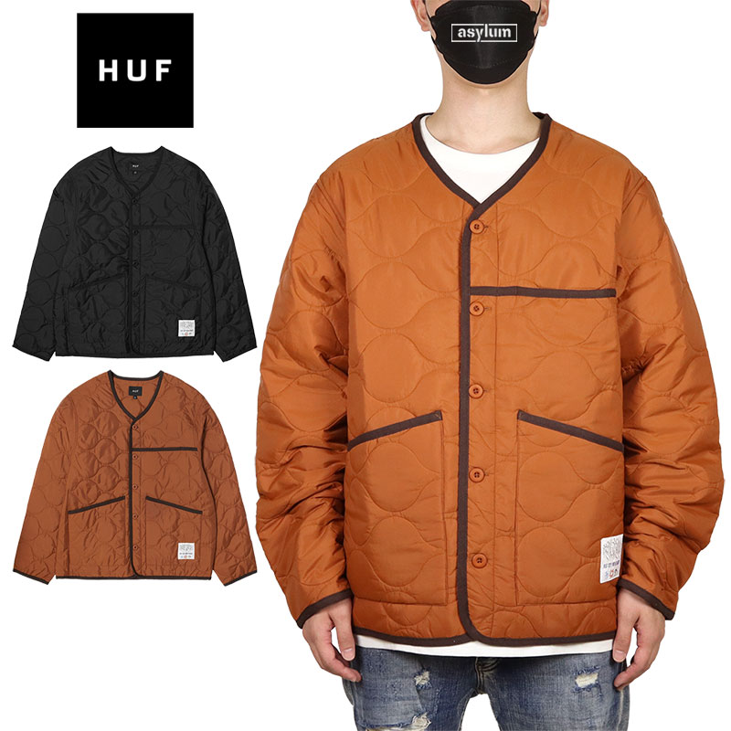 HUF ジャケット ハフ キルティング ライトアウター メンズ レディース ブランド 大きいサイズ おしゃれ スケボー スケーター ストリート