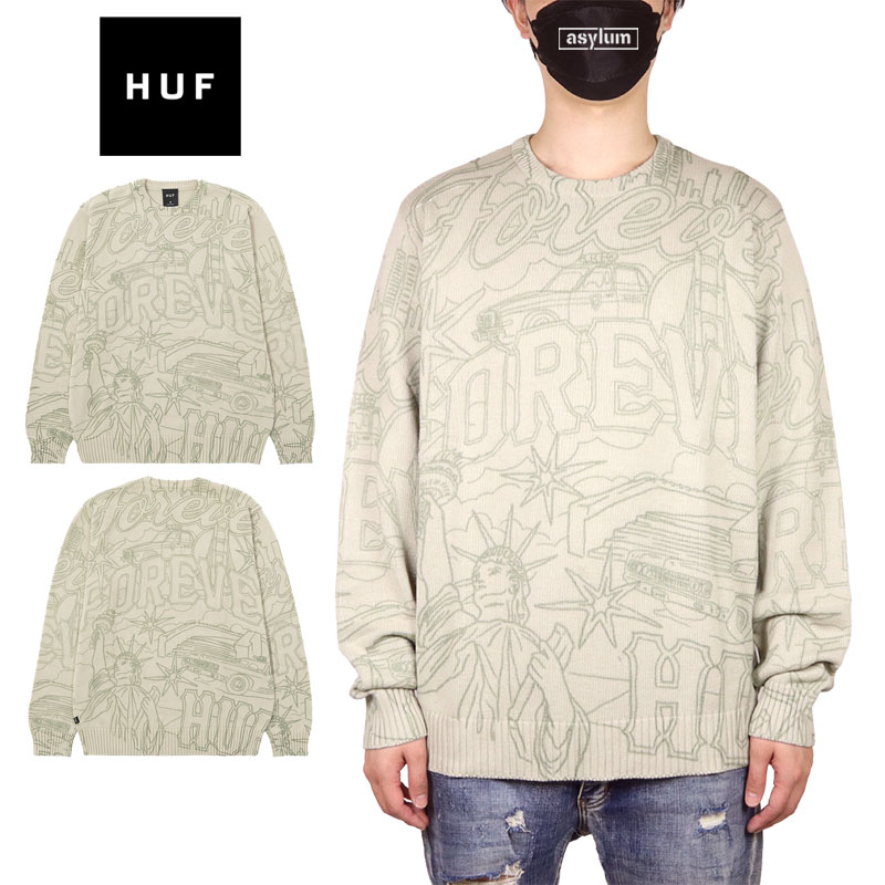HUF（ハフ） 爆買 ニット セーター メンズ レディース ブランド 大きい