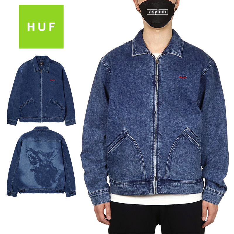 HUF ハフジャケット  デニムジャケット アウター メンズ レディース ブランド 大きいサイズ お...