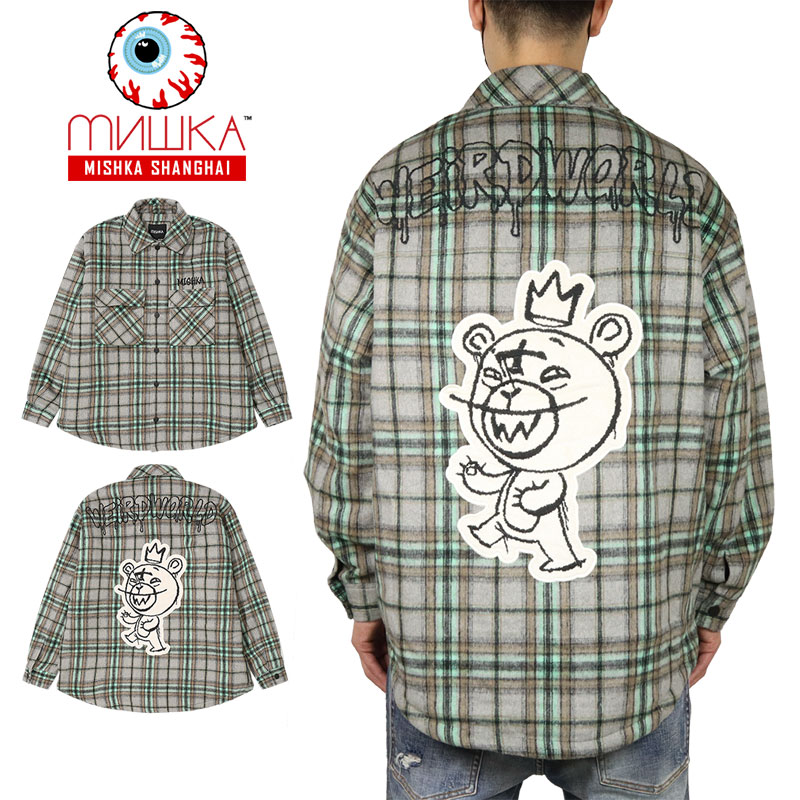 40%OFF ミシカ ジャケット MISHKA シャツジャケット アウター メンズ レディース ブランド 大きいサイズ おしゃれ おすすめ 人気 mishka22aw007