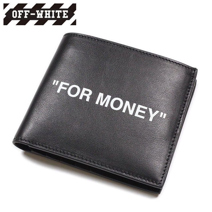 ポイント5倍 OFF-WHITE 財布 オフホワイト ウォレット レザー メンズ