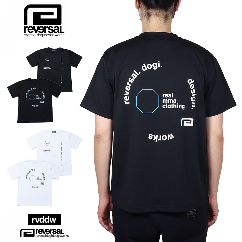 REVERSAL リバーサル 速乾 ドライ Tシャツ黒 reversal（リバーサル） Tシャツ 半袖 reversal rvddw ドライメッシュ