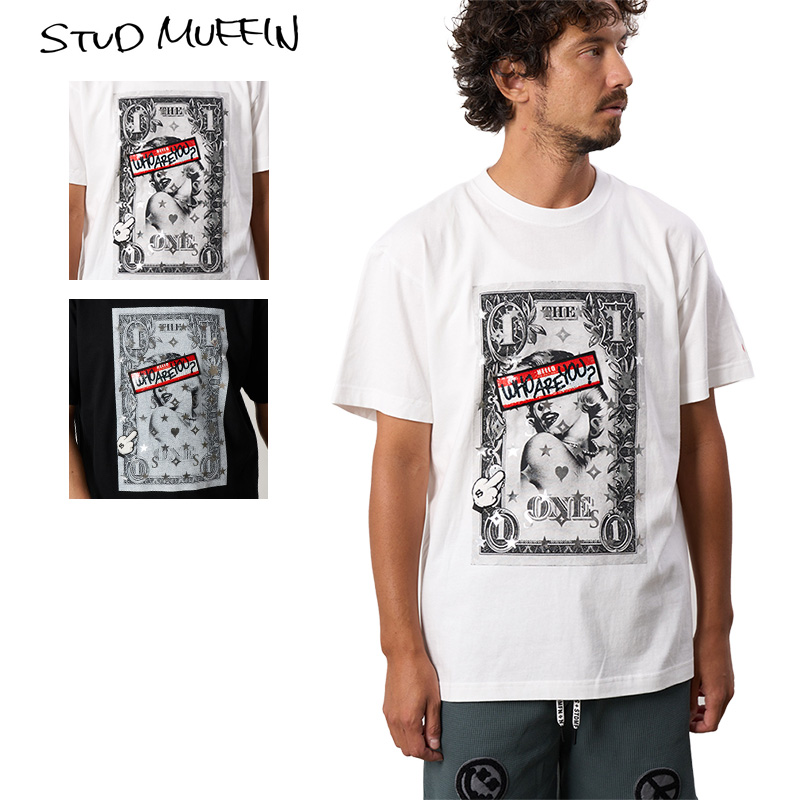 スタッドマフィン Tシャツ STUD MUFFIN 半袖 メンズ レディース ブランド 大きいサイズ おしゃれ 白 黒 綿100% ストリート