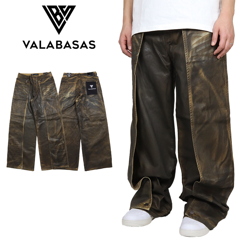 バラバサス valabasas ワイドレッグカーゴパンツ 新品 29 バギー VALABASAS（ヴァラバサス） バラバサス デニムパンツ バギー 太め