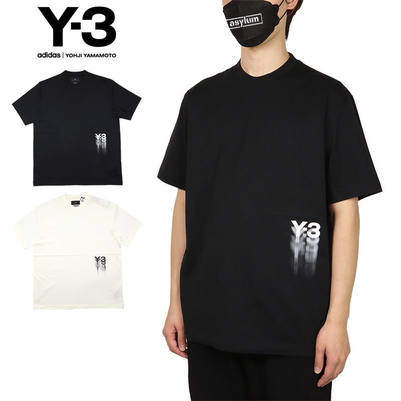 Y-3 Tシャツ ワイスリー 半袖Tシャツ メンズ レディース ブランド 大きいサイズ おしゃれ 黒 白｜asylum｜02