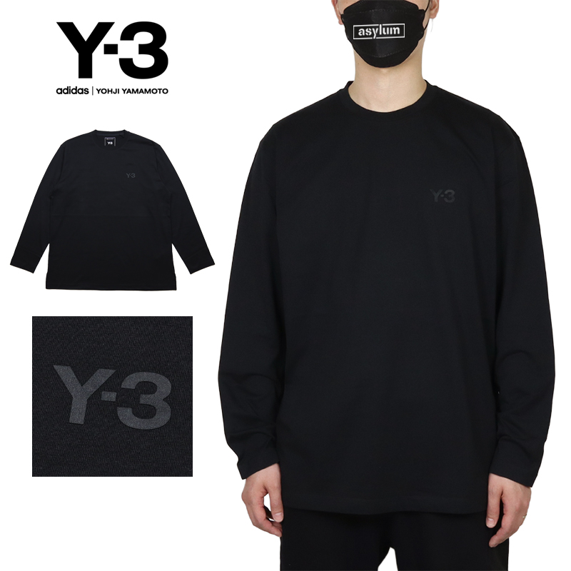 【並行輸入品】ワイスリー ロンT Y-3 長袖Tシャツ メンズ レディース ブランド 大きいサイズ 黒 | Y-3 | 01