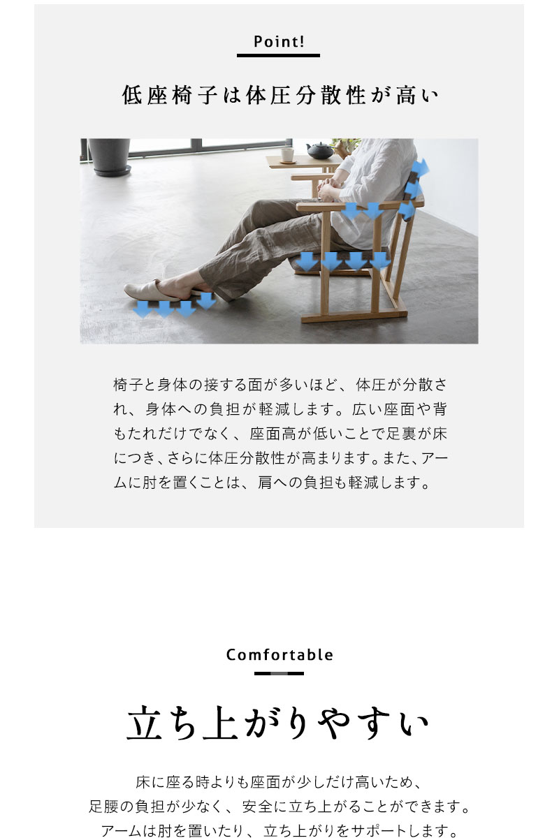 EMOOR 完成品 低座椅子 座椅子 肘付き 肘掛け ローバック 椅子 EMOOR 完成品 低座椅子 座椅子 肘付き 肘掛け ローバック 椅子