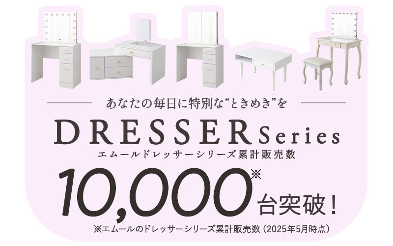 ドレッサーシリーズ累計販売数