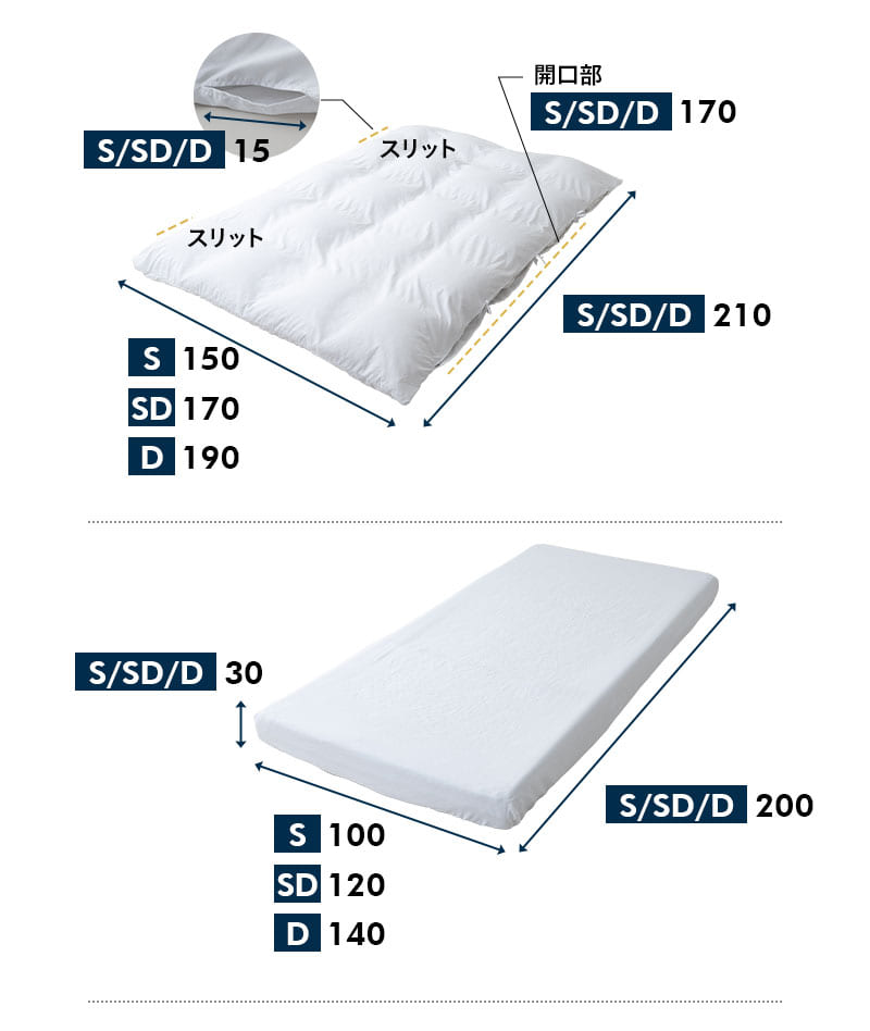 時短になる 布団カバー3点セット ファスナーレス 和布団用
